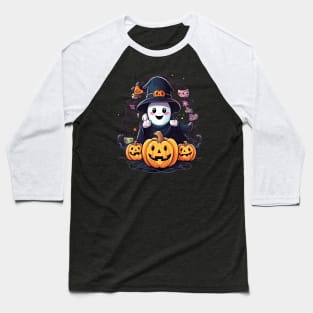 Boo Pumpkin Baseball T-Shirt